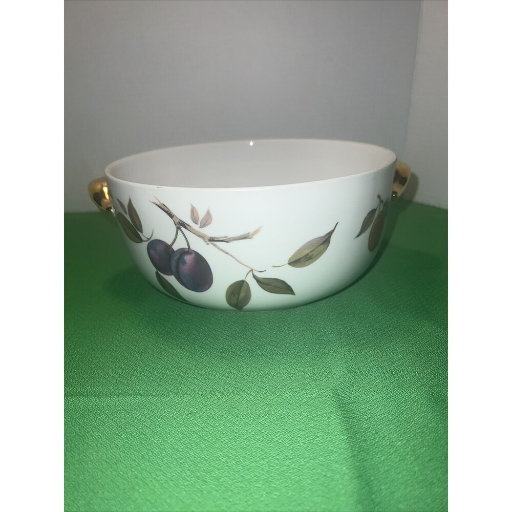 ROYAL WORCESTER EVESHAM‎ GOLD ROUND CASSEROLE DISH (No Lid)- SHAPE 23 SIZE 7 1/2